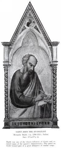 Vasari — Saint John the Evangelist. Bernardo Daddi — insieme